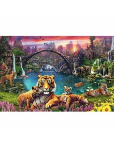 Puzzle Ravensburger Tigers in the lagoon 3000 Pieces 2