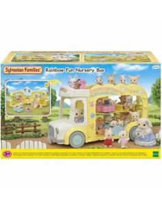 Dolls House Accessories Sylvanian Families 5744 Rainbow Fun Nursery Bus 2
