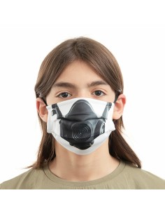 Hygienic Reusable Fabric Mask Gas Luanvi Size M Pack of 3 units 2