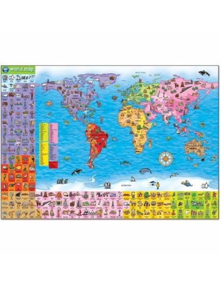 Puzzle Orchard World Map (FR)