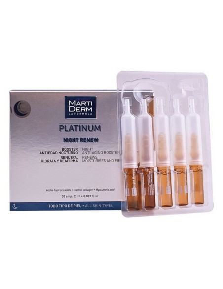 Ampoules Martiderm Platinum Night Renew