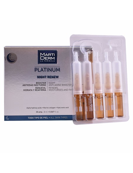 Ampoules Martiderm Platinum Night Renew