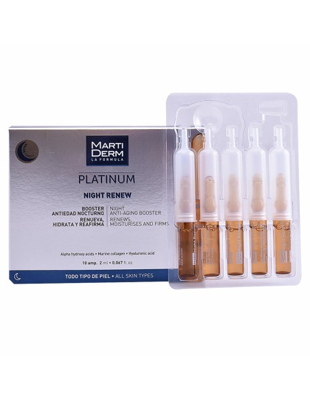 Ampoules Martiderm Platinum Night Renew