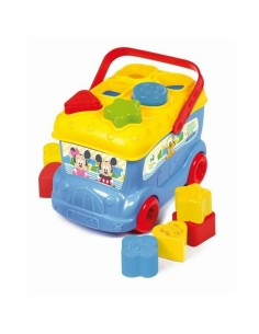 Interactive Toy for Babies Clementoni The Mickey Mouse Bus 9 Pieces 2