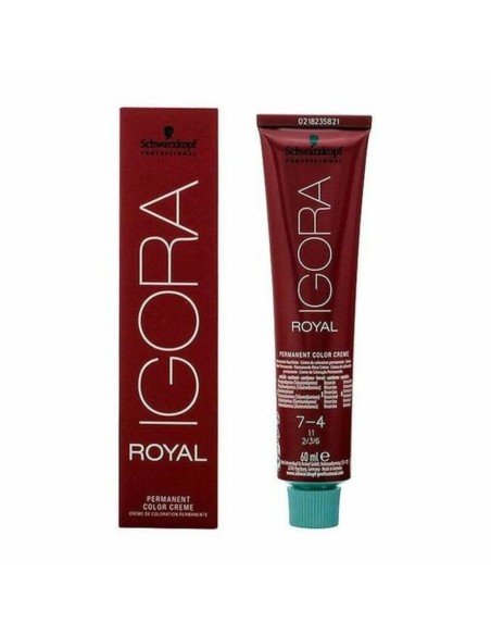 Permanent Dye Igora Royal Schwarzkopf Igora Royal 7-4 Nº 7-4 Nº 9.0-rubio muy claro Nº 8.0-rubio claro 60 ml