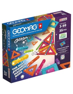Playset Geomag Glitter (35 Pieces)