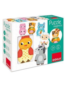 Personalisable Wooden Puzzle Goula Goula 455245 (12 pcs)