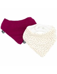 Bib Domiva Pink Cotton 2 Pieces (2 Units)