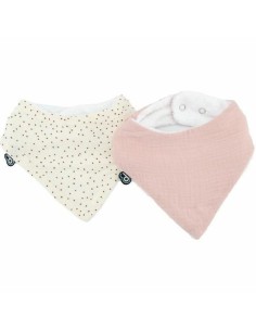 Bib Domiva Light Pink Cotton 2 Pieces (2 Units)