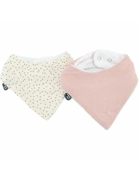 Bib Domiva Light Pink Cotton 2 Pieces (2 Units)