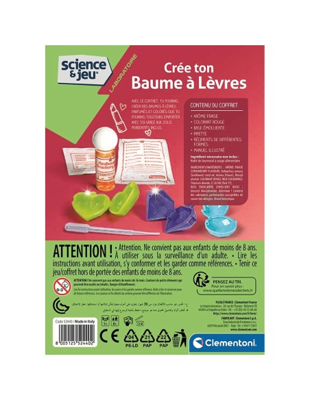 Science Game Clementoni Lip Balms Soap making set