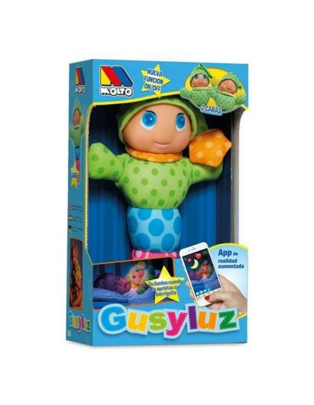 Fluffy toy Gusy Luz Moltó 385 Blue Pink Green Multicolour PVC (33 cm)