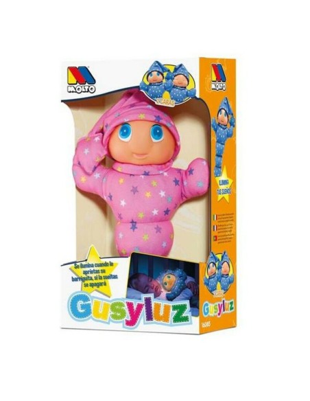 Fluffy toy Gusy Luz Moltó 385 Blue Pink Green Multicolour PVC (33 cm)