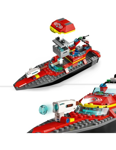 Construction set Lego City 60373 The firefighters' rescue boat Multicolour 144 Pieces
