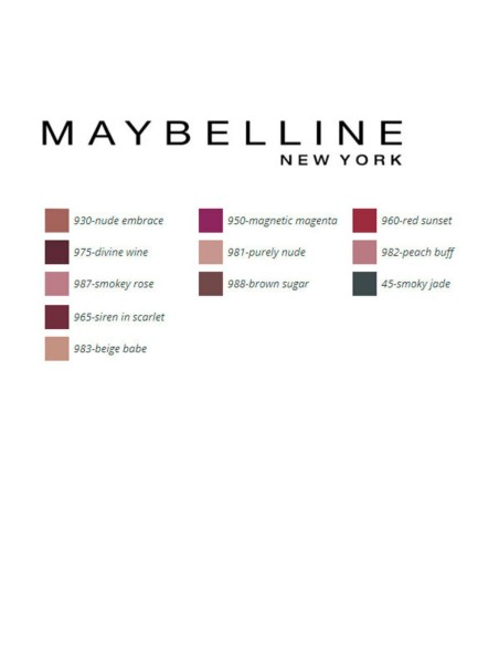 Lipstick Color Sensational Mattes Maybelline