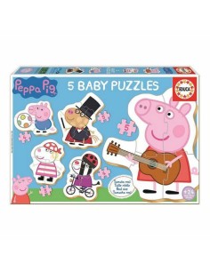 5-Puzzle Set Peppa Pig Educa