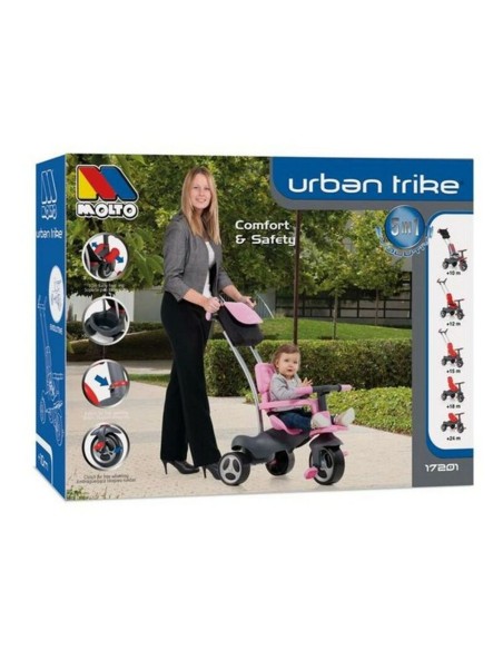 Tricycle Urban Trike Moltó 17201 98 cm Pink (98 cm)