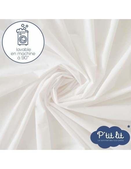 Cot protector P'TIT LIT 70 x 140 cm White 25 Pieces (25 Units)
