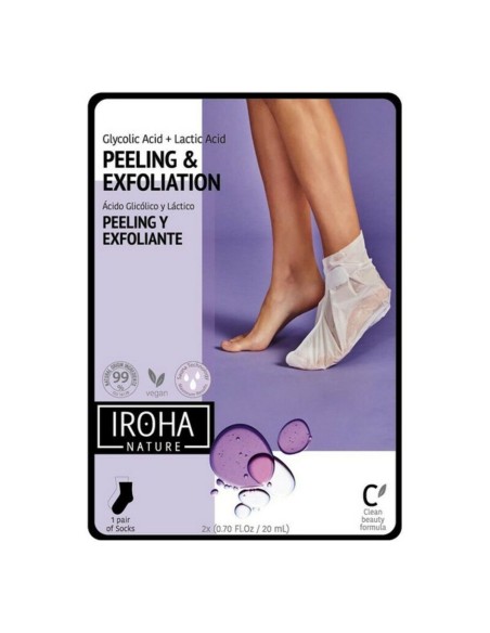 Moisturising Socks Peeling and Exfoliation Lavender Iroha IN/FOOT-3 (1 Unit)