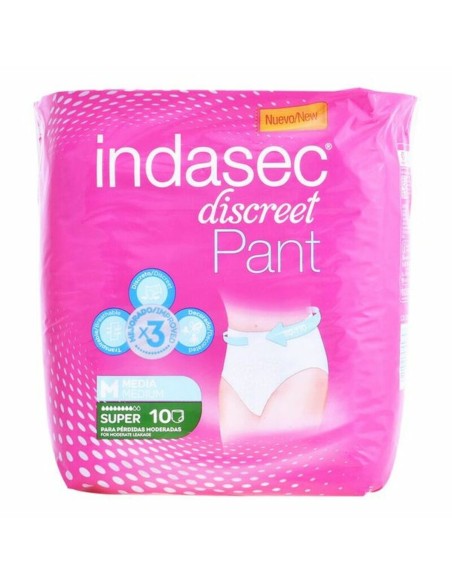 Incontinence Nappies Pant Super Talla Mediana Indasec Pant Super (10 uds)