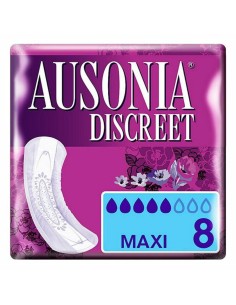 Incontinence Sanitary Pad DISCREET mAXI Ausonia Discreet (8 uds) 8 Units