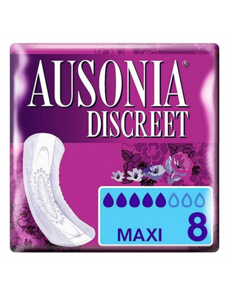 Incontinence Sanitary Pad DISCREET mAXI Ausonia Discreet (8 uds) 8 Units