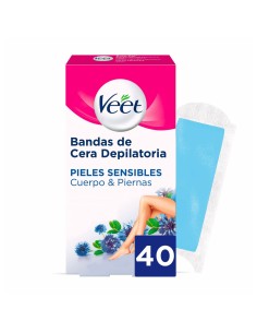 Body Hair Removal Strips Veet Pure Sensitive skin Body Legs (40 Units)