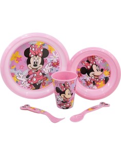 Children’s Dinner Set Minnie Mouse CZ11312 Pink 5 Pieces 2