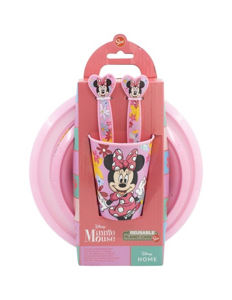 Children’s Dinner Set Minnie Mouse CZ11312 Pink 5 Pieces