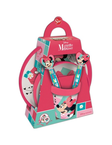 Children’s Dinner Set Minnie Mouse CZ11307 Pink 5 Pieces