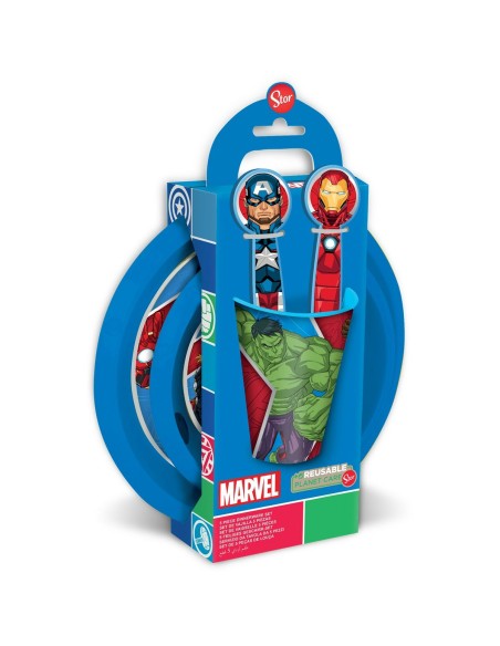 Children’s Dinner Set The Avengers CZ11309 Plastic (5 Pieces)