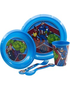 Children’s Dinner Set The Avengers CZ11309 Plastic (5 Pieces) 2