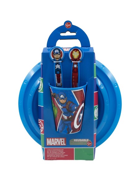 Children’s Dinner Set The Avengers CZ11309 Plastic (5 Pieces)