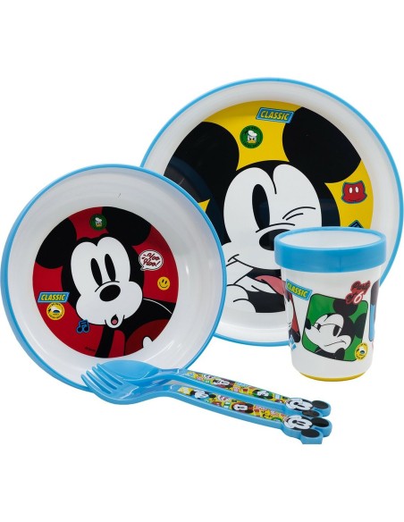 Children’s Dinner Set Mickey Mouse CZ11306 Plastic (5 Pieces)