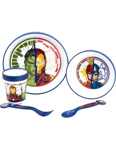 Children’s Dinner Set The Avengers CZ11304 Plastic (5 Pieces) 2
