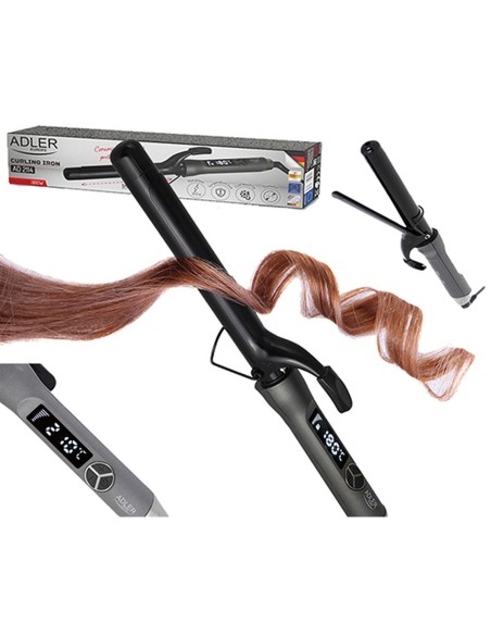 Curling Tongs Adler AD 2114 Black Grey Ceramic 1 Piece