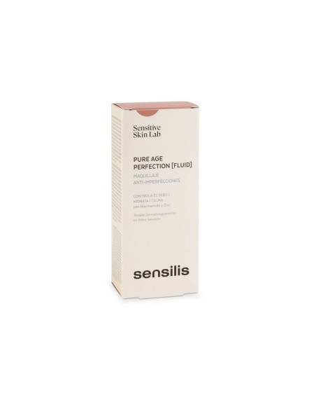 Crème Make-up Base Sensilis Pure Age Perfection 05-pêche Anti-imperfections (30 ml)