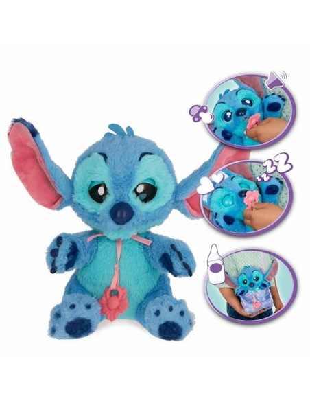 Fluffy toy Stitch 10,30 x 19 x 11,20 cm Multicolour Plastic
