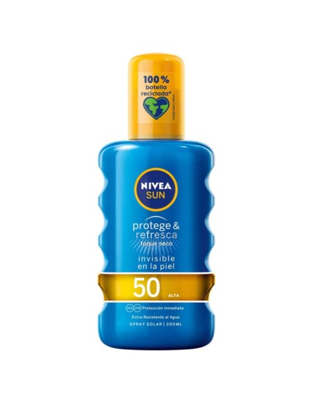 Spray Sun Protector PROTEGE & REFRESCA Nivea Spf 50 (200 ml) 50 (200 ml)