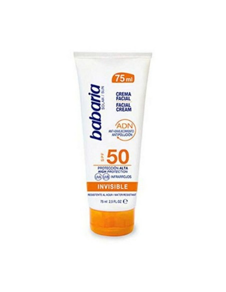 Facial Sun Cream SOLAR ADN INVISIBLE Babaria Solar Adn Invisible Spf 50 (75 ml) 75 ml Spf 50