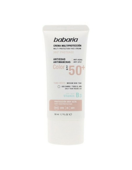 Anti Brown Spot Sun Cream Multi-Protection Color Babaria Solar Multiproteccion SPF 50+ 50 ml