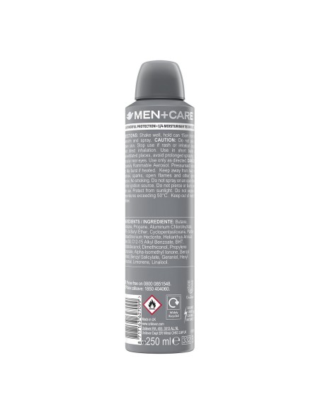 Spray Deodorant Dove Men Sport Active Fresh 250 ml