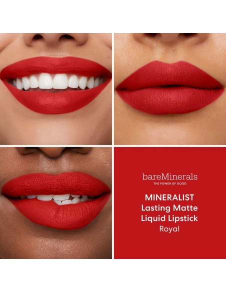 Liquid lipstick bareMinerals Mineralist Royal 4 ml