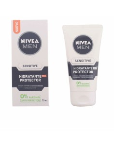 Hydrating Facial Cream Nivea Men Sensitive SPF15 75 ml Spf 15 (75 ml)