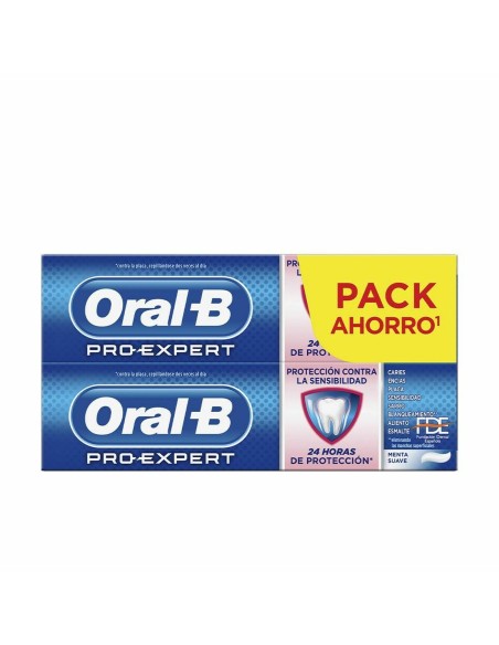 Toothpaste Sensivity and Whitening Oral-B Expert Blanqueante Dentifrico Lote 75 ml (2 x 75 ml)