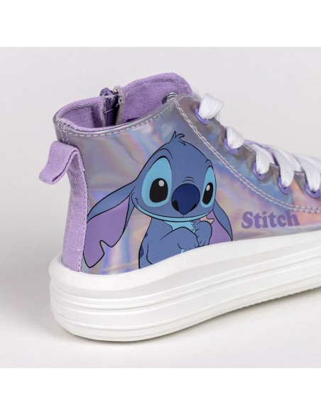 Kids Casual Boots Stitch Lilac