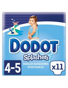 Disposable nappies Dodot Splashers 4-5 9-15 kg (11 Units) 2