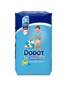 Disposable nappies Dodot Splashers 5-6 14 Kg (10 Units) 2