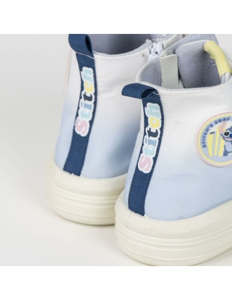 Kids Casual Boots Stitch Light Blue
