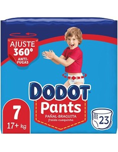 Nappies Dodot Pants Size 7 17 kg (23 Units) 2